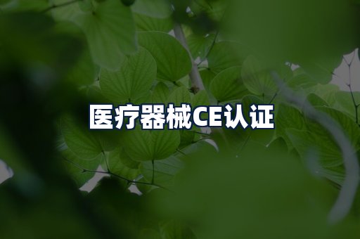 医疗器械CE认证